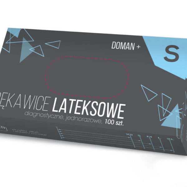 Rękawice lateksowe pudrowane