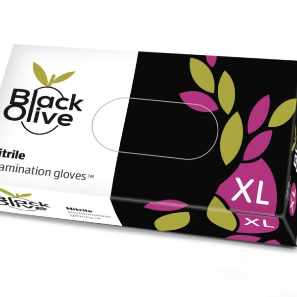 Rękawice nitrylowe czarne Black Olive