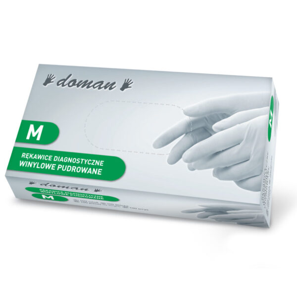 Rękawice vinylowe pudrowane