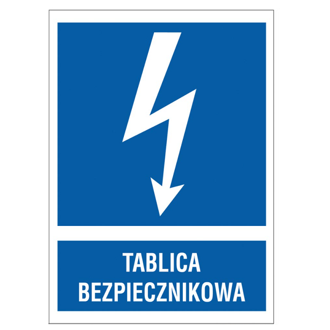 Znak elektryczny informacyjny 17EIA "Tablica bezpiecznikowa"