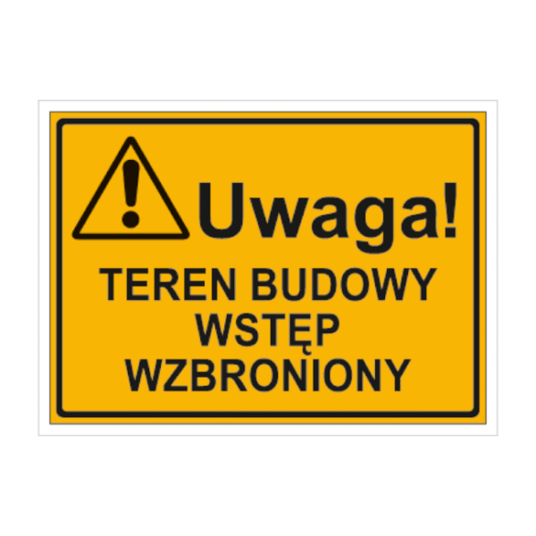Tablica ostrzegawcza budowy 319-63